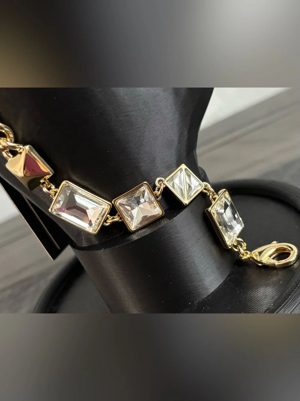 AllSaints Geometric Crystal Bracelet
